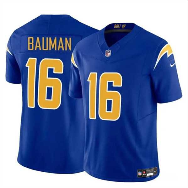 Men & Women & Youth Los Angeles Chargers #16 Casey Bauman Royal 2024 F.U.S.E. Vapor Limited Stitched Jersey->los angeles chargers->NFL Jersey